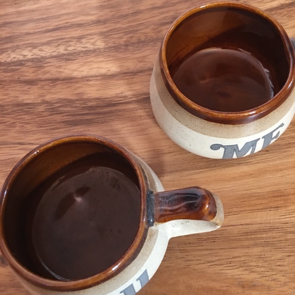 VTG Me and You Stoneware Mugs - Picture 10 of 14